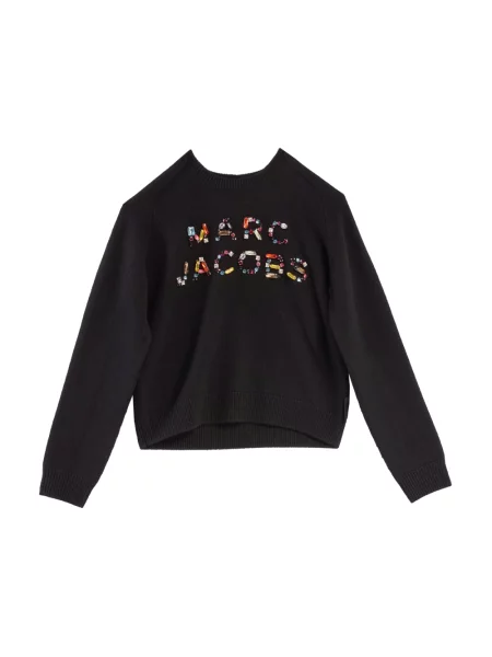Sweter Marc Jacobs z logo czarny
