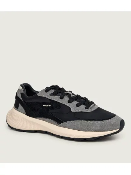 HOFF Sneakers tornacipő City Mkii | hasított bőr fekete