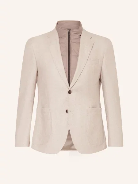 Joop! Sako Hectic Slim Fit S Odnímatelnou Klopou krémová béžová