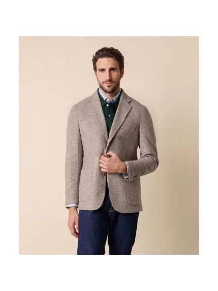 Marynarka Brooks Brothers wełniana w pepitkę szara