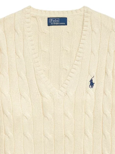 Slip de baie Polo Ralph Lauren alergare cu cordon cu imagine alb