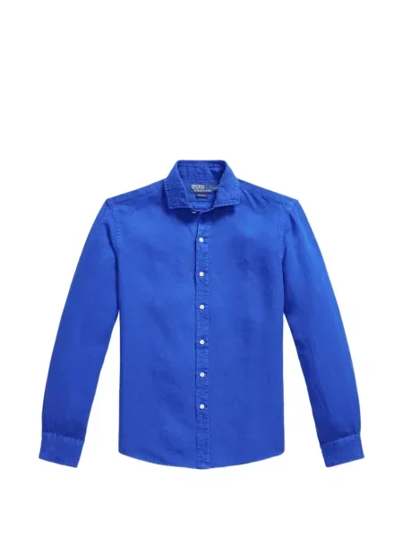 Tricou polo Polo Ralph Lauren cu autograf în carouri de in albastru