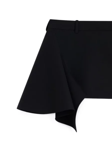 Fusta mini Givenchy cu volane asimetrică negru