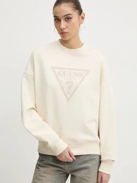 Суитчър Guess Originals с принт бежово