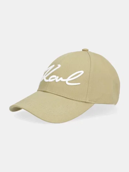 Karl Lagerfeld bejzbolska kapa K/SIGNATURE zelena