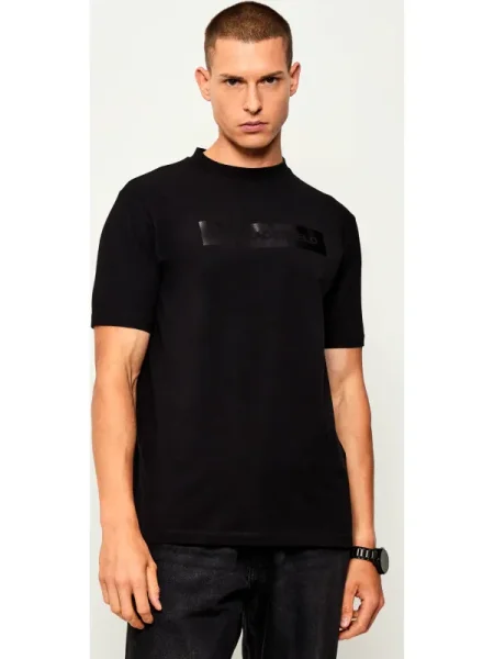 Karl Lagerfeld tricou cu imprimeu negru