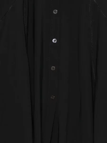 Cămașă High asimetrică negru