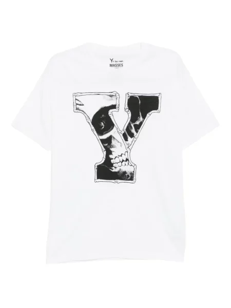 Tricou Yohji Yamamoto cu imagine alb