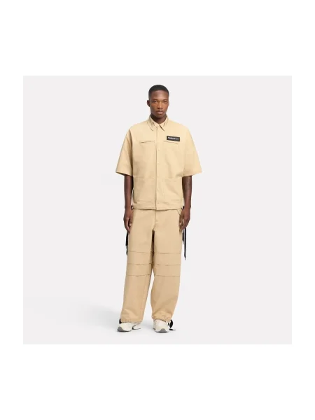 Pantaloni sport Reebok Sport maro