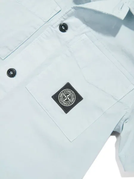 Koszula dziecięca Stone Island niebieska