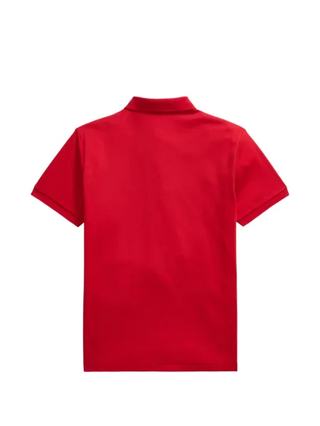 Tricou polo Polo Ralph Lauren cu autograf cu 5 buzunare în carouri gri