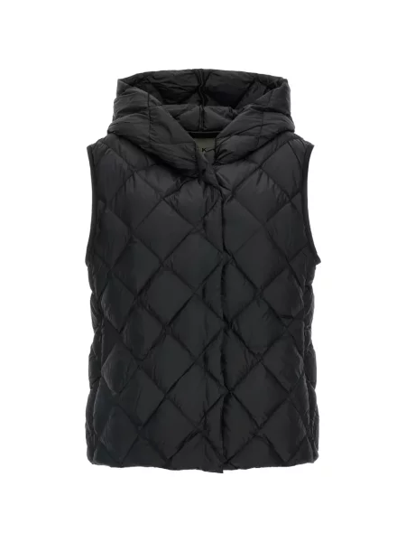 Vestă Weekend Max Mara cu glugă negru
