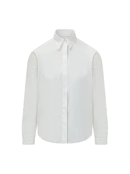 Koszula Brunello Cucinelli popelinowa biała