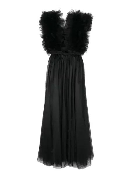 Rochie maxi Alchemy din tul de costum negru