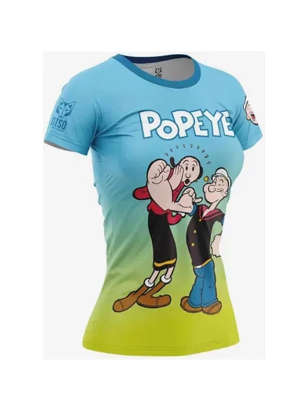 Koszulka rowerowa Otso Popeye krótki rękaw jasnozielony XS niebieski