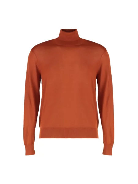 Sweter Saint Laurent żakardowy czerwony