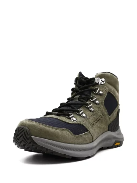 Fűzős szarvasbőr sneaker Merrell zöld