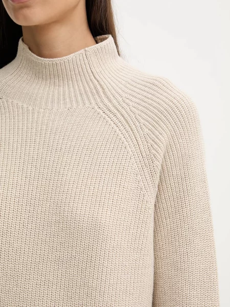 Шерстяное платье мини Marc O'polo бежевое