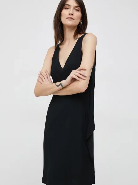 Платье мини Emporio Armani черное