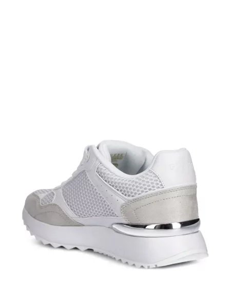 Sneakerși Guess cu platformă plasă alb