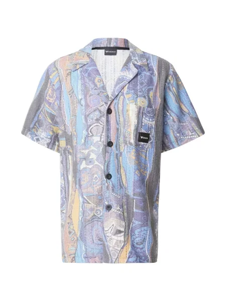 Colucci Cămașă bleumarin / azuriu / închis / portocaliu pastel gri