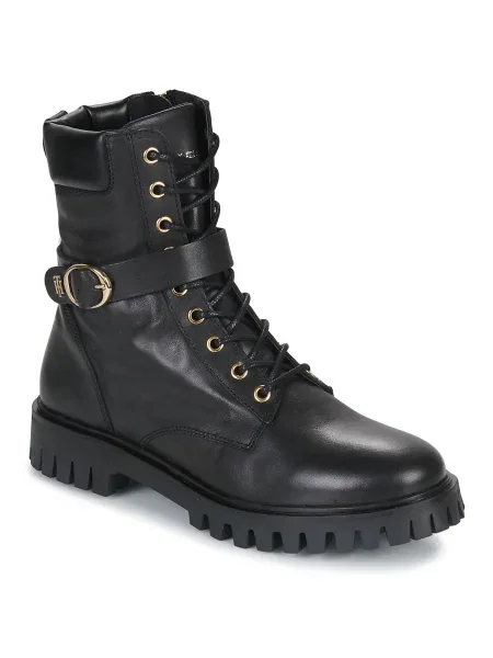 Botine Tommy Hilfiger cu șireturi din dantelă