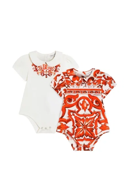 Body dziecięcy Dolce And Gabbana pomarańczowy