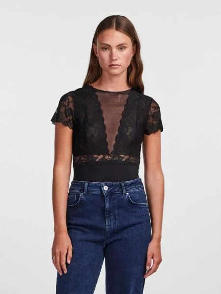 Pieces Sicca Body Black μαύρο