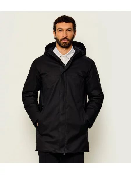 BOSS GREEN Geacă parka OW_Hexatech negru