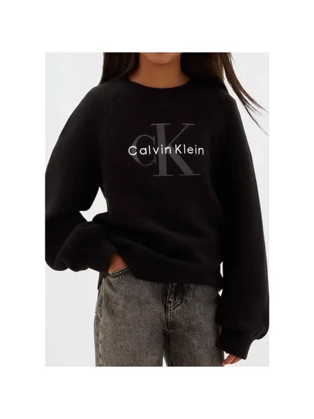 Sveter Calvin Klein Jeans čierna