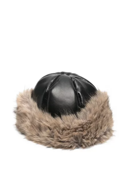 Garnitură de blană căciulă Stand Studio cu blană negru