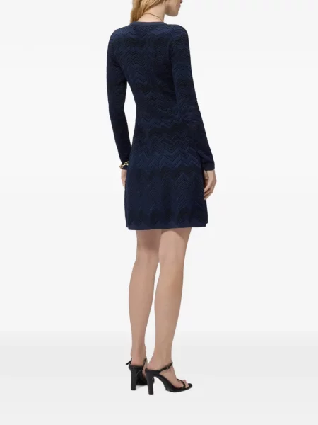 Rochie Missoni de lână albastru