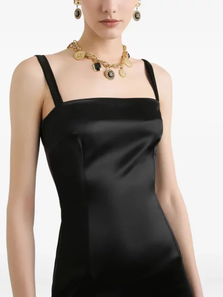 Rochie Dolce & Gabbana din satin de costum negru