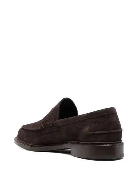 Pantofi loafer Tricker's din piele de căprioară maro