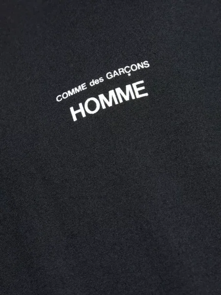 Тениска Comme Des Garçons Homme Plus с принт черно