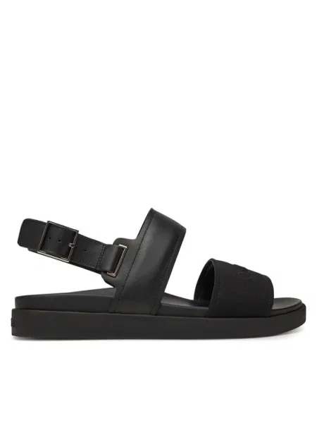 Сандали Calvin Klein BACK STRAP W/ BUCKLE LOGO мъжки черно