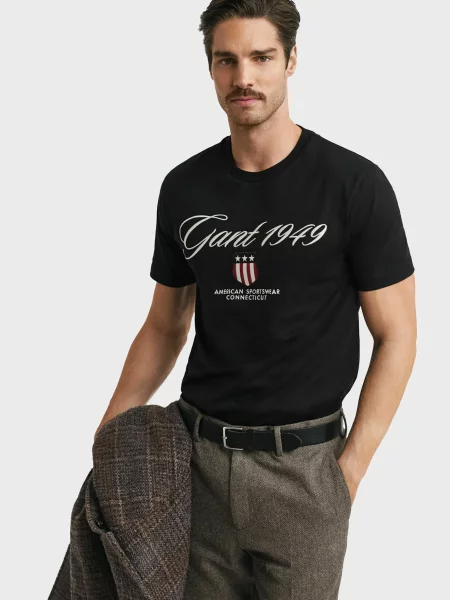 Футболка Gant чорна