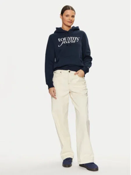 Tommy Jeans Mikina Tmavomodrá