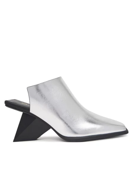United Nude Klapki Rockit Mule III Srebrny
