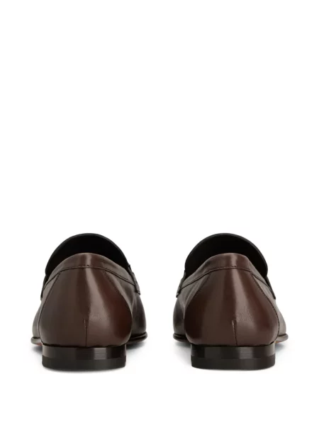 Pantofi loafer Tod's din piele cu bretele maro
