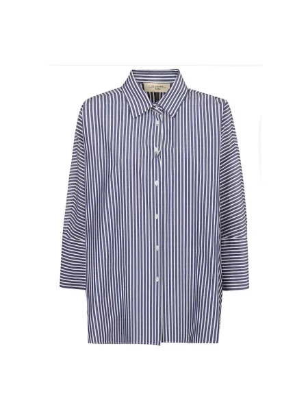 Koszula w paski Weekend Max Mara niebieska