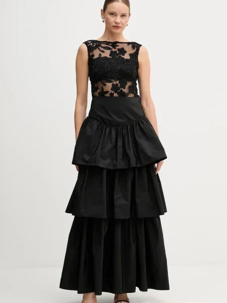 Pedro del Hierro rochie midi evazati negru