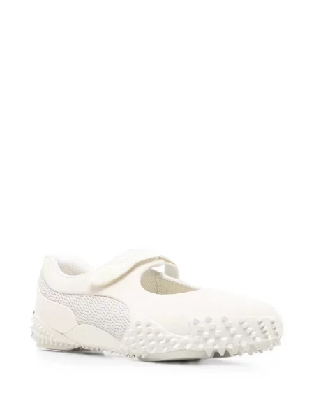 Sneakerși Puma cu bretele alb