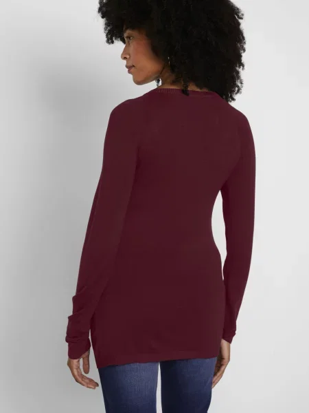 Bonprix Pulover burgundy roșu