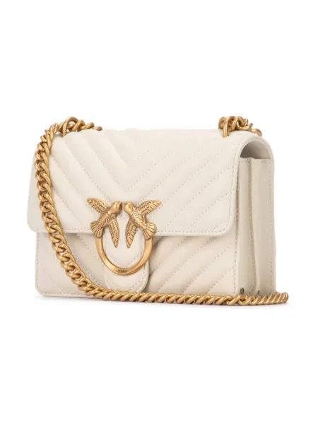 Pinko torebka crossbody skórzana biała