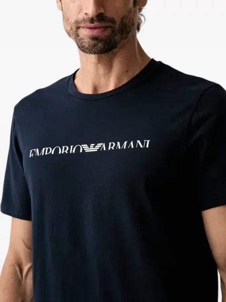 Μπλούζα Emporio Armani με σχέδιο μπλε
