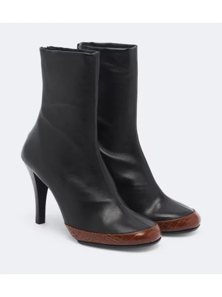 Cizme scurte Jude din piele negru