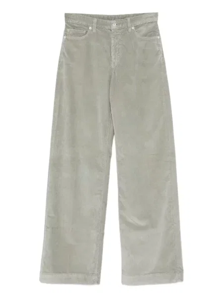 Pantaloni Nine In The Morning de catifea cord verde