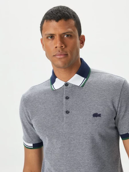 Поло Lacoste темно-синій синє
