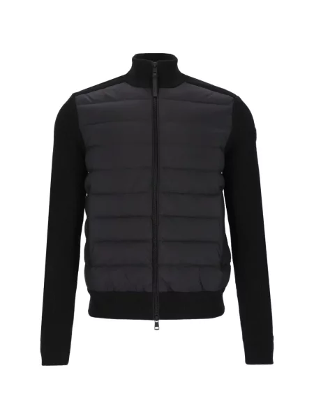 Matlasat cardigan Moncler negru